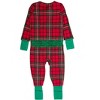 RuffleButts SoftSnooze Baby Girls Holiday Convertible Ruffle One Piece Pajama - 2 of 2