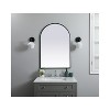 Elegant Lighting Metal Frame Arch Mirror 27x40 Inch in Black - 2 of 4