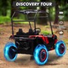 2-Seater Kids Ride On Utv, 24V 4WD Electric Truck with Sun Shade,Remote Control - 4 of 4