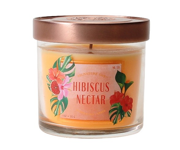 Jar Candle Hibiscus Nectar 4oz - Signature Soy&#174;