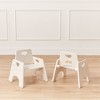 ECR4Kids Stackable Wooden Toddler Chair, 8in, Kids Furniture, 2-Pack - 4 of 4