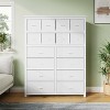 Jojoka Tall Dresser for Bedroom,16 Drawer Dressers & Chests of Drawers, Fabric Storage Drawer, 11.8" D x 39.9" W x 51.2" H - 2 of 4