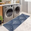 Machine Washable Abstract Area Rug, Non-Slip Low Pile Modern Rug for Living Room, Bedroom & Guest Room - 3 of 4