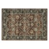 Washable Vintage Rug Floral Print Area Rug Distressed Oriental Rug Low Pile Non Slip Foldable Accent Rug - 3 of 4