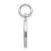 Black Bow Jewelry 14k White Gold, Julia Collection, Small Satin Block Initial O Pendant - 2 of 4