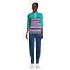 Lands' End Women's Heritage Fleece Snap Neck Pullover - 4 of 4