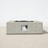12 inch H x 34 inch W x 34 inch D Concrete Outdoor Fire Pit Table, 40,000 BTU, Natural Concrete, CM-1010C - 2 of 4