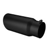 GOTGELIF 4" Inlet 5" Outlet Stainless Steel Car Exhaust Tip Exhaust Muffler with Rolled Edge - 4 of 4