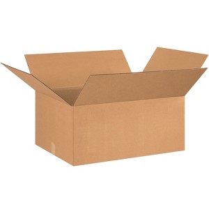 Partners Brand Corrugated Boxes 26" x 22" x 12" Kraft 15/Bundle (262212) - 1 of 4