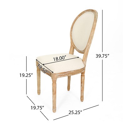 Reed Upholstered Farmhouse Dining Chairs in Beige, White, and Blue