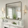 Apmir Rectangular Aluminum Alloy Framed and Tempered Glass Wall Bathroom Vanity Mirror in Matte Black/ Gold/ Silver/ Brown - 4 of 4