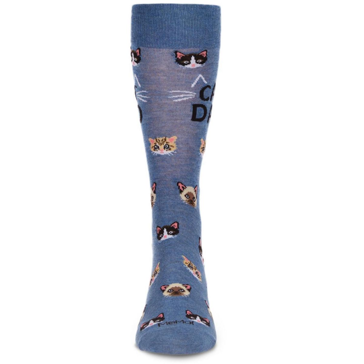 Memoi Men's "Cat Dad" Rayon from Bamboo Blend Novelty Crew Socks - thumbnail 2