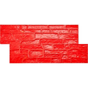 VEVOR Concrete Stamps Mat, 28 x 12 x 0.6 in, Concrete Texturing Skin Polyurethane Stamp Stone Tile Texture Mat, Red - 1 of 4