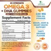 Omega 3 Fish Oil Gummies, Heart Healthy Omega 3 Gummy Supplement - DHA & EPA, Extra Strength Joint & Brain Support, 60 Gummies By Nature's Nutrition - 2 of 4