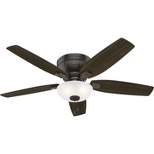 52" LED Kenbridge Low Profile Ceiling Fan (Includes Light Bulb) - Hunter