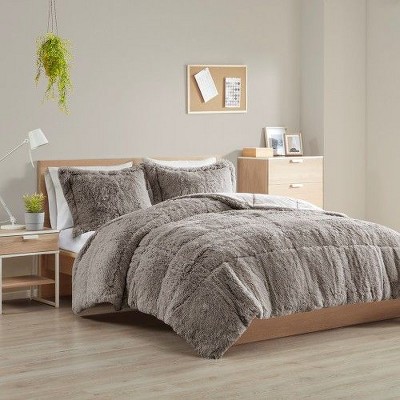 MAXZZZ Shaggy Long Fur Comforter Mini Set