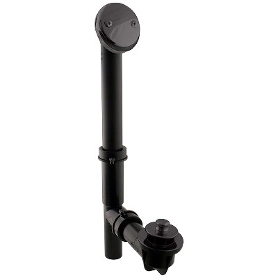 Westbrass 1.5in Pull & Drain Bath Waste Drain Kit, Black