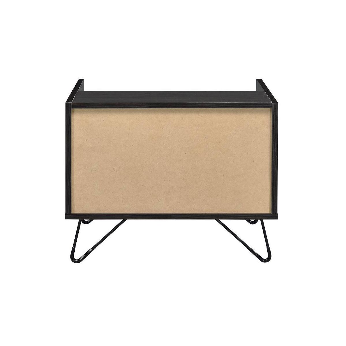 21" Melkree Accent Table Oak/Black Finish - Acme Furniture: Industrial Look, Storage Drawer - thumbnail 6