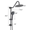 ALEXOUN Shower Head with Handheld Shower System with 10" Rain Shower Head - 3 of 4