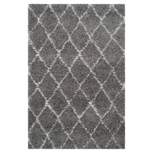 Gray/Ivory Abstract Tufted Area Rug - (4