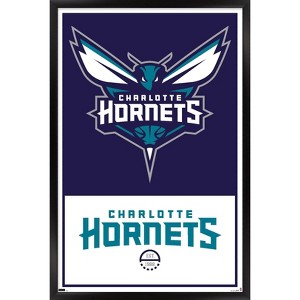 Trends International NBA Charlotte Hornets - Logo 21 Framed Wall Poster Prints - 1 of 4