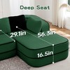 GDFStudio Meline Modern Teddy Upholstered Sectional Sofa with Cushions and Pillows - 4 of 4