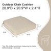 Aoodor Outdoor Dining Chair Cushions Set of 4, Waterproof Patio Furniture Seat Cushions, Outdoor Chair Pads with Ties - 3 of 4