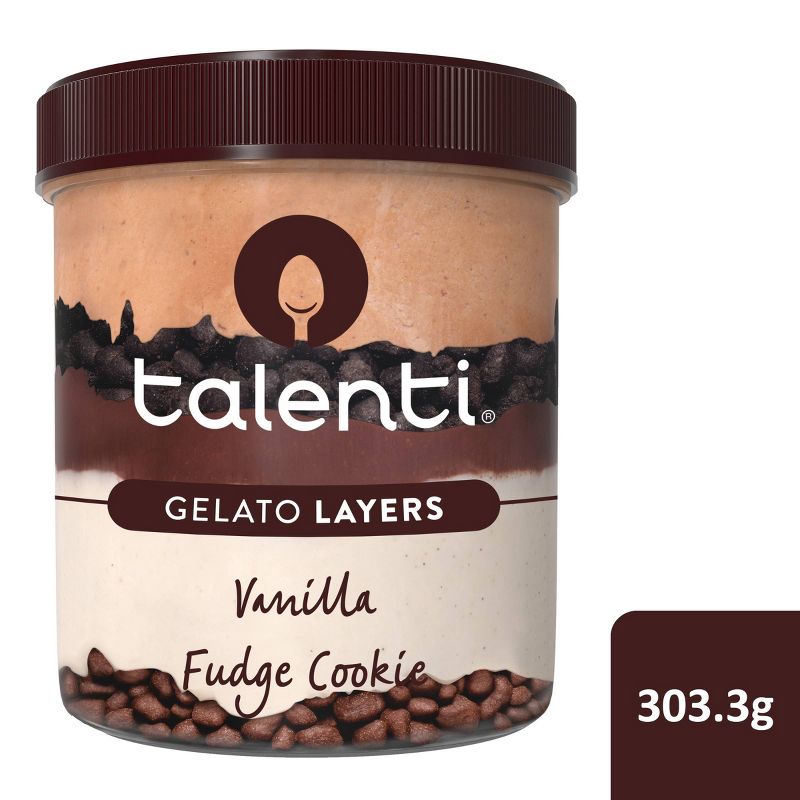 Talenti Gelato Layers Vanilla Fudge Cookie - 10.6oz, 1 of 11
