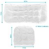 Sunnydaze Outdoor Olefin Polyester Replacement Settee Back and Seat Cushion Set for Bench, Couch, or Loveseat - Green - 3pc - 3 of 4