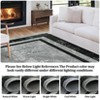 Area Rug, Washable Rug ¨C Modern Bordered Non-Slip Throw Rug for Entryway/Bedroom, Soft Non-Shedding Accent Mat - 3 of 4