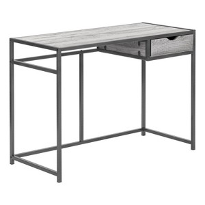 Monarch Specialties Computer Desk Home Office Laptop Storage Drawer 42InchL Work Metal Laminate Grey Contemporary Modern - 1 of 4