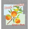 Natural World Fresh Peaches Long Sleeve Adult Hooded Sweatshirt - 2 of 2