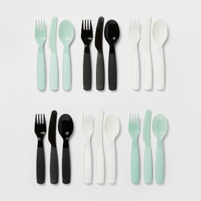 18pc Plastic Kids' Silverware Set - Pillowfort™