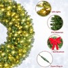 Yaheetech 60 Inc Prelit Artificial Christmas Wreth with 300 LED Lights and a Red Bowknot - 4 of 4
