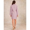Allegra K Women's Business Suit Collared Button Down Blazer and Pencil Work Skirt Set 2 Pcs - 4 of 4