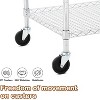 GustoWave Commercial Grade Rolling Service Cart for Kitchen, Office, Bar Use - 4 of 4