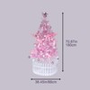 Maggift Artificial Plant 6FT Christmas Tree Pink Including 195 Pendant Tree Skirts and Guardrails Quick Shape Flock Decor, Pink, 36.45"*36.45"*70.87" - 3 of 4