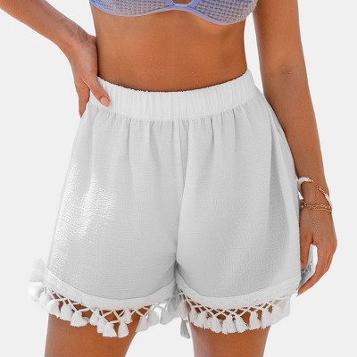 Women's Breezy Beach Tassel Cover-Up Shorts - Cupshe