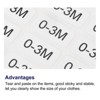 Unique Bargains Self-Adhesive Kids Clothing Size Sticker Labels 2 Sheets - 3 of 3