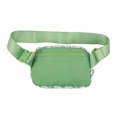 Disney Stitch Tropical Print 7.75" Green Fanny Pack — фото 4