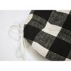 2pk Anderson Reversible Chair Pads Black - Pillow Perfect: Weather-Resistant, Tufted, with Ties - 3 of 4