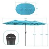 Sonkuki 13 x 7.2Ft Double-Sided Patio Umbrella with Large Canopy Outdoor Table Umbrella for Garden, deck and pool - 3 of 4
