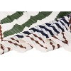 Allegra K Women's Crinkle Pleated Stripe Rhombus Neck Scarf Crumple Neckerchief - 4 of 4