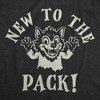 New To The Pack Baby Bodysuit Funny Sarcastic Werewolf Graphic Novelty Halloween Jumper For Infants - Crazy Dog Baby Bodysuit For Halloween Season - 2 of 4