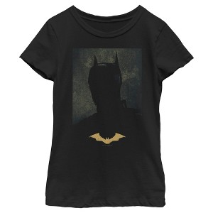 Girl's The Batman Silhouette Portrait T-Shirt - 1 of 4
