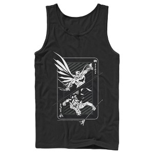 Men's Batman Hero vs Villain Playing Card Tank Top - 1 of 4