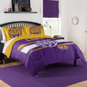 Sweet Home Collection NCAA LSU Tigers Comforter & Pillow Sham Set - 1 of 3