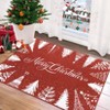 Christmas Living Room Rug, Washable Low Pile Non Slip Area Rug, Soft Tree Decorative Carpet for Bedroom, Dining, Holiday Home Decor - 4 of 4