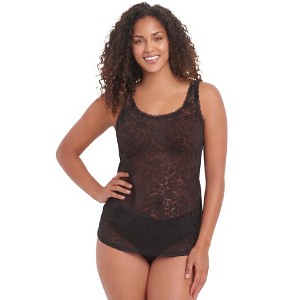 Comfort Choice Soft Stretch Lace Camisole - 5X, Black : Target