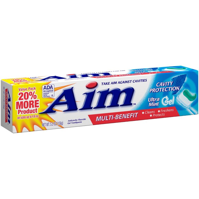 Aim Cavity Protection Toothpaste Ultra Gel - Mint - 5.5 oz, 3 of 6